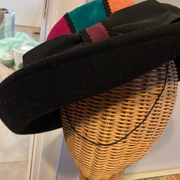 COPY - STUNNING suede and wool ladies hat by Lancaster  Sonini  San Francisco main image 7
